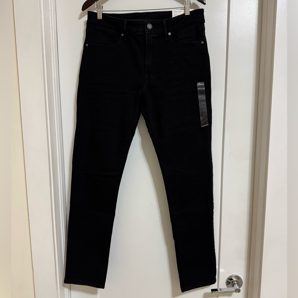 American Eagle men’s 24/7 athletic skinny jean in black wash size 32x32 - Picture 2 of 6